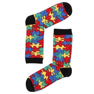  The Socks Company Puzzled Desenli Kadın Renkli Çorap