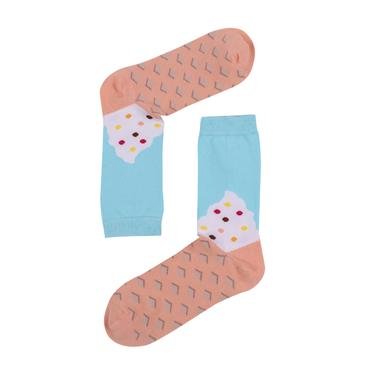  The Socks Company Soft Serve Desenli Kadın Renkli Çorap