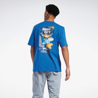  Reebok FJ Orbit City Unisex Mavi T-Shirt