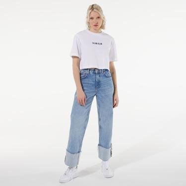  Calvin Klein Big Idea Kadın Beyaz T-Shirt