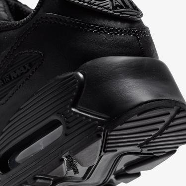 Nike Air Max 90 Leather Çocuk Siyah Spor Ayakkabı