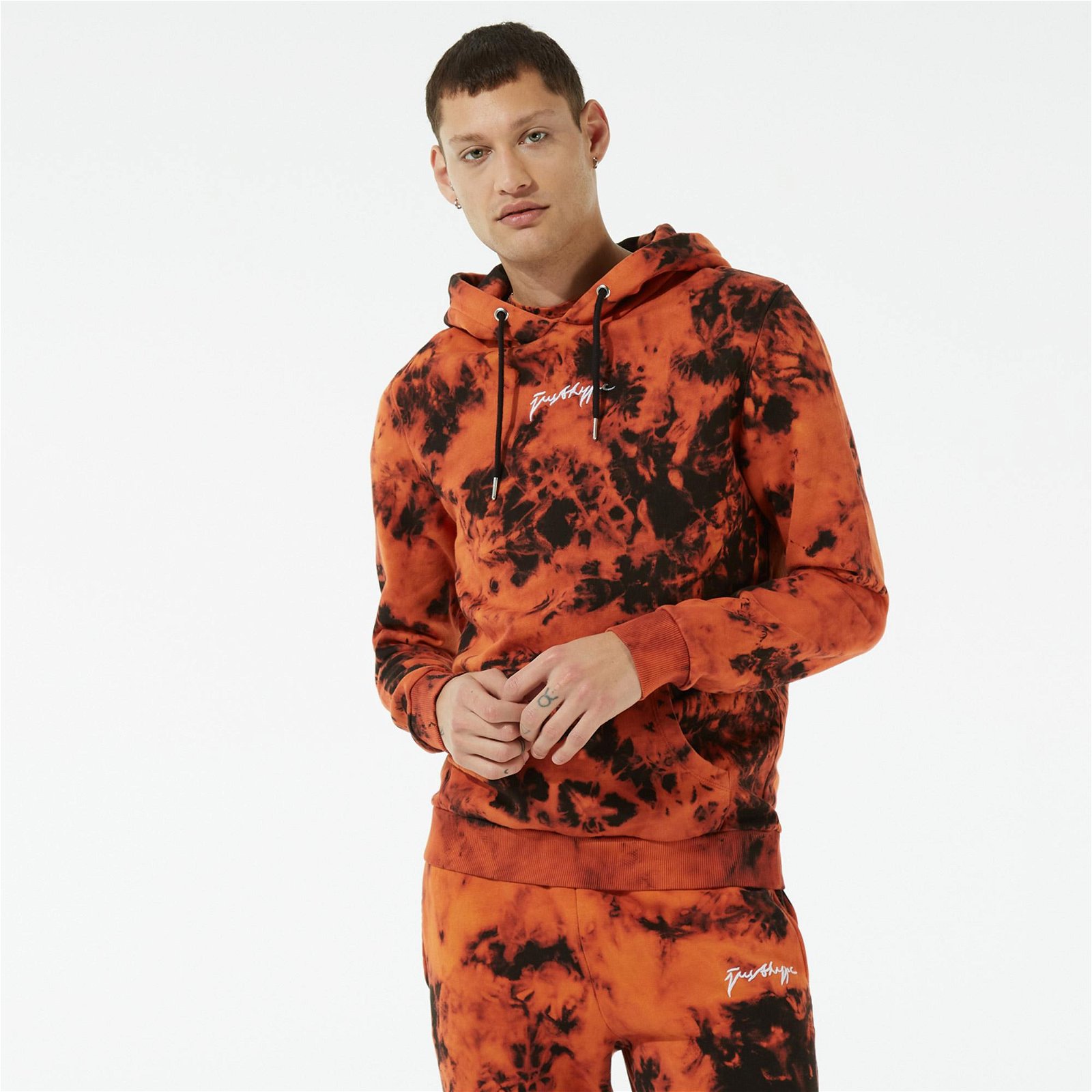 HYPE Burnt Orange Dye Oversize Erkek Renkli Sweatshirt