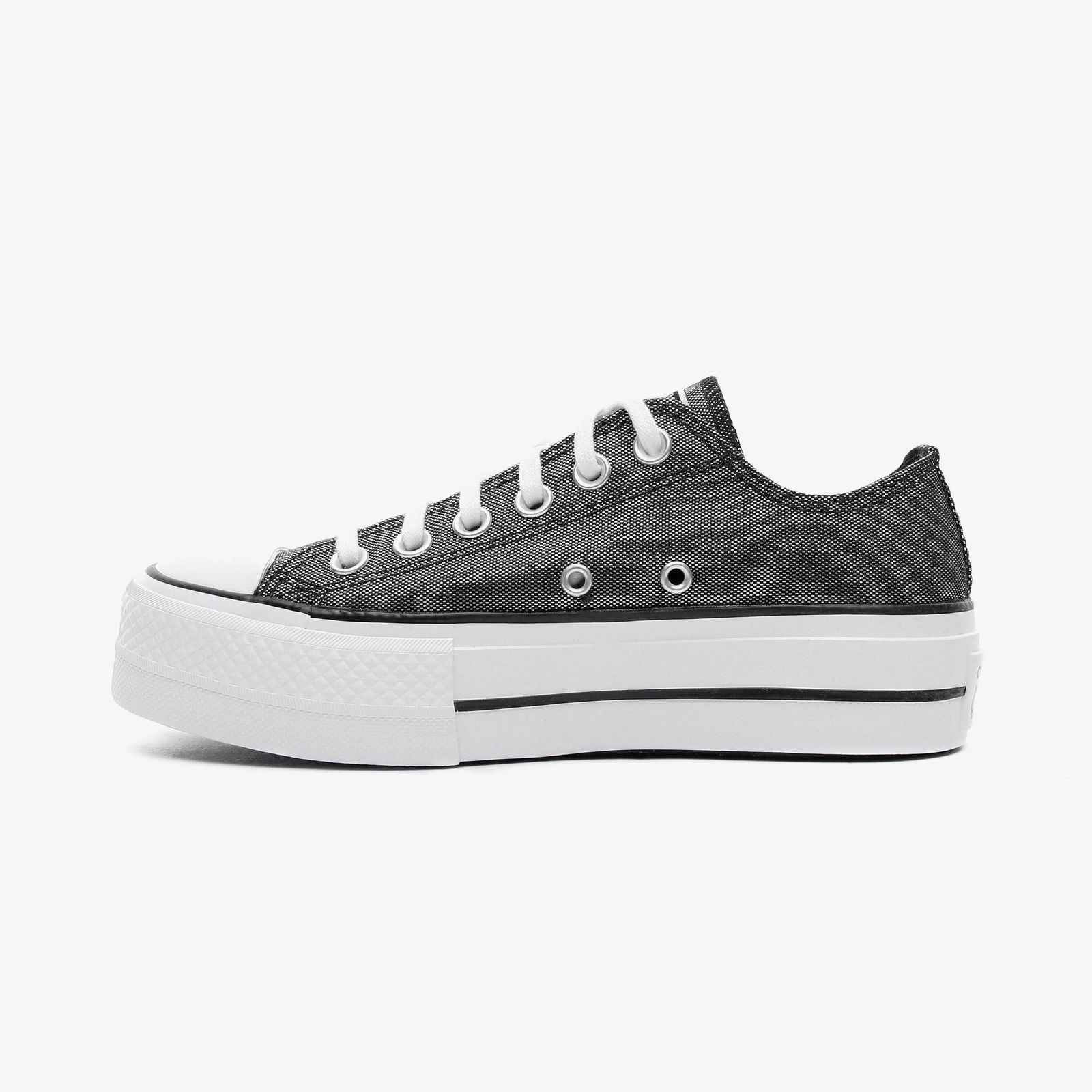 Converse Chuck Taylor All Star Lift Ox Kadın Platform Gri Sneaker