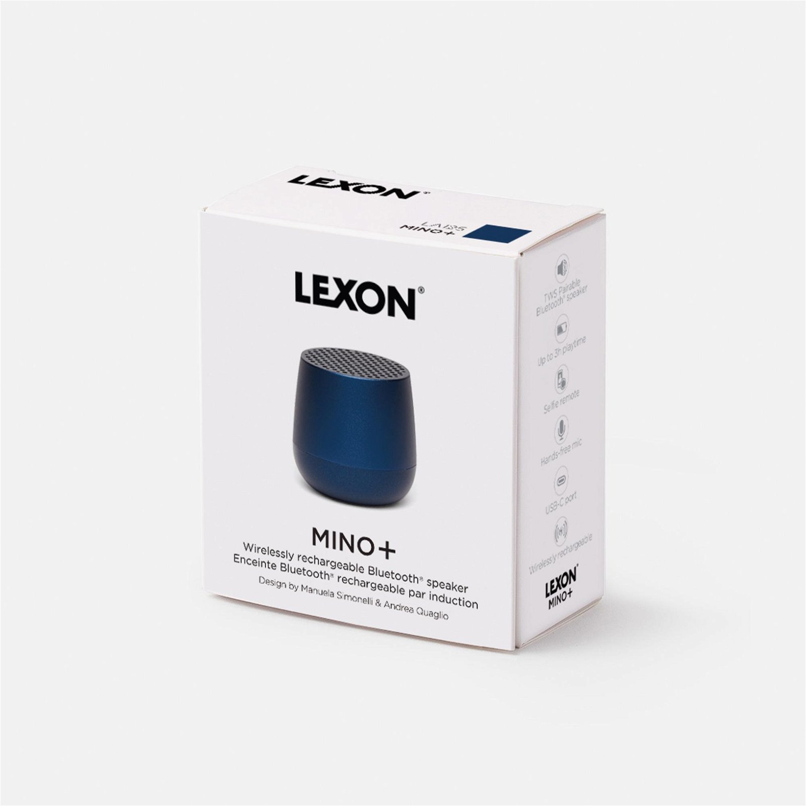 Lexon Mino + Glossy Bluetooth Siyah Hoparlör