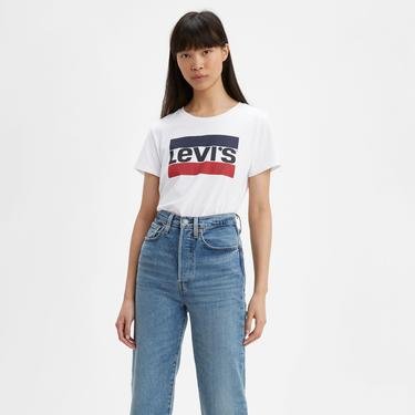  Levi's The Perfect Kadın Beyaz T-Shirt