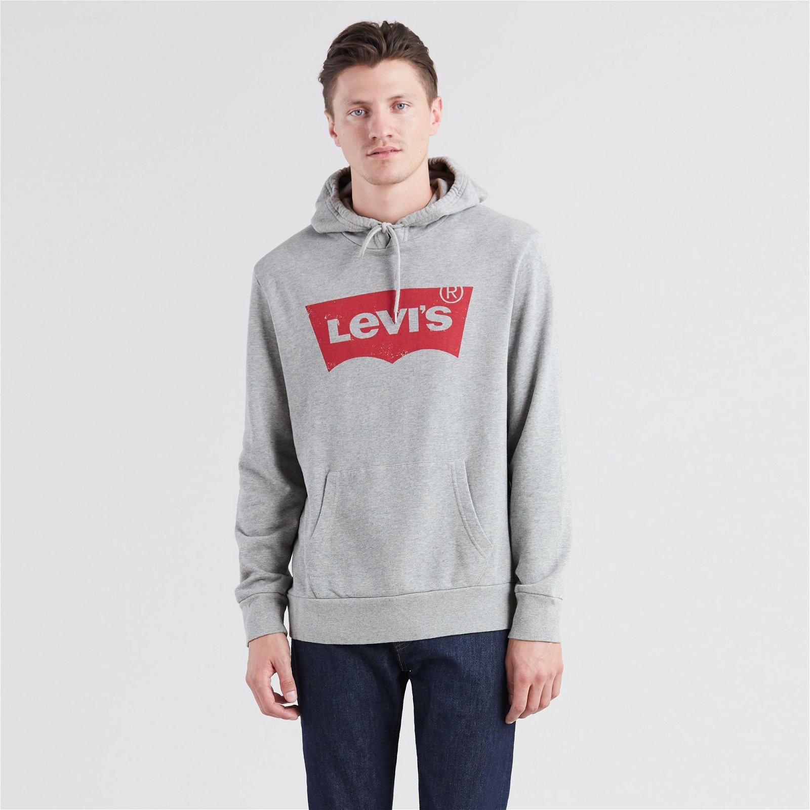 Levi's Standard Graphic Erkek Gri Sweatshirt
