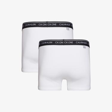  Calvin Klein Erkek Beyaz 2'li Boxer