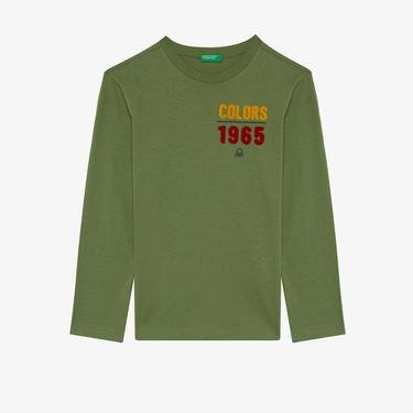  Benetton Çocuk Haki T-Shirt