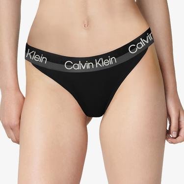  Calvin Klein Modern Structure İnce Bantlı Kadın Siyah Külot