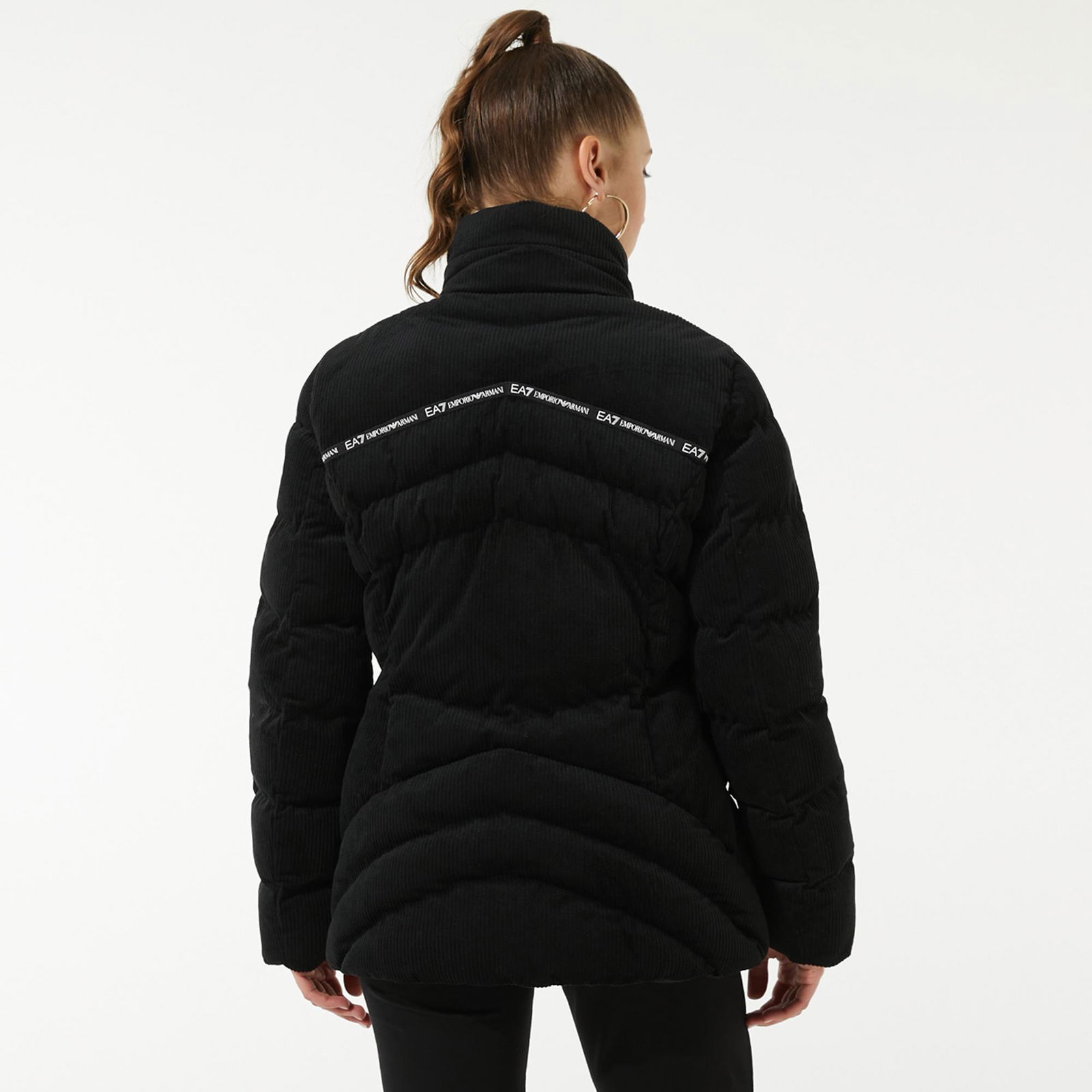 EA7 Emporio Armani Kadın Siyah Mont