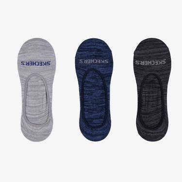  Skechers Liner Unisex 3'lü Renkli Çorap