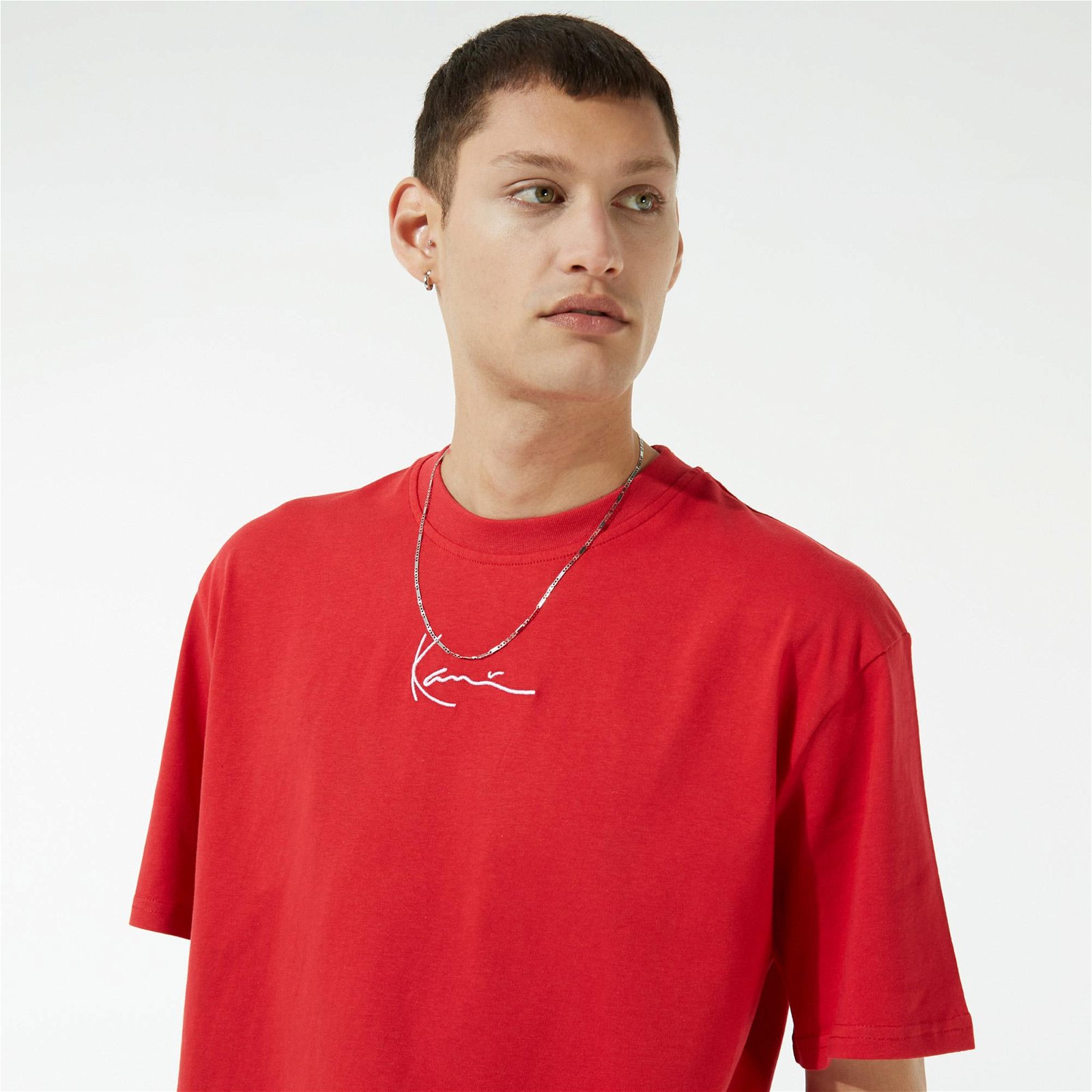 Karl Kani Small Signature Erkek Kırmızı T-Shirt