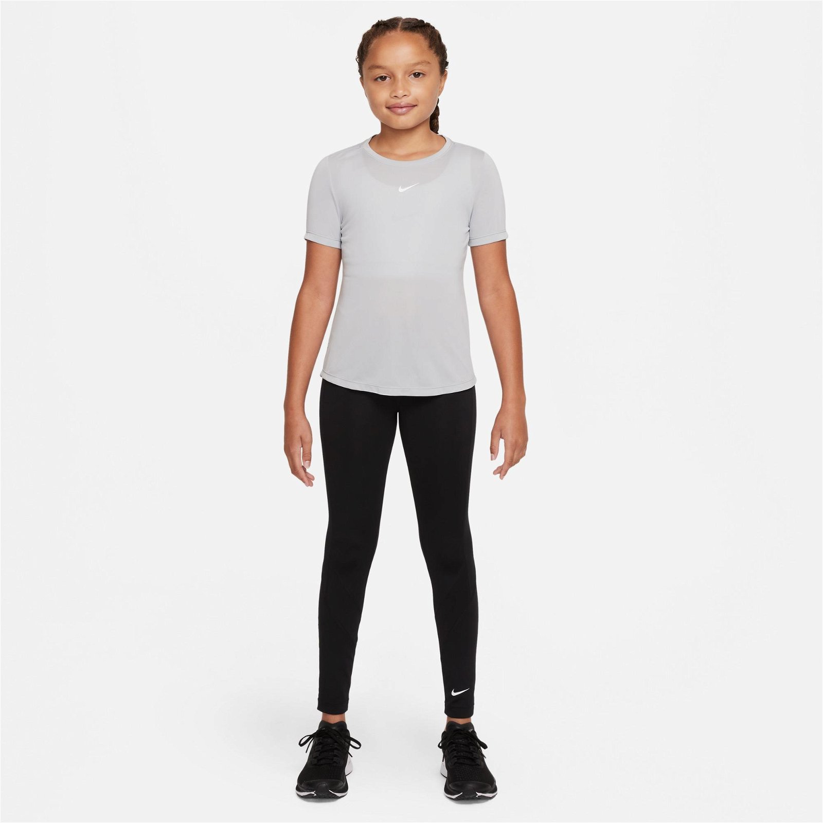 Nike Dri-FIT One Top Çocuk Gri T-Shirt