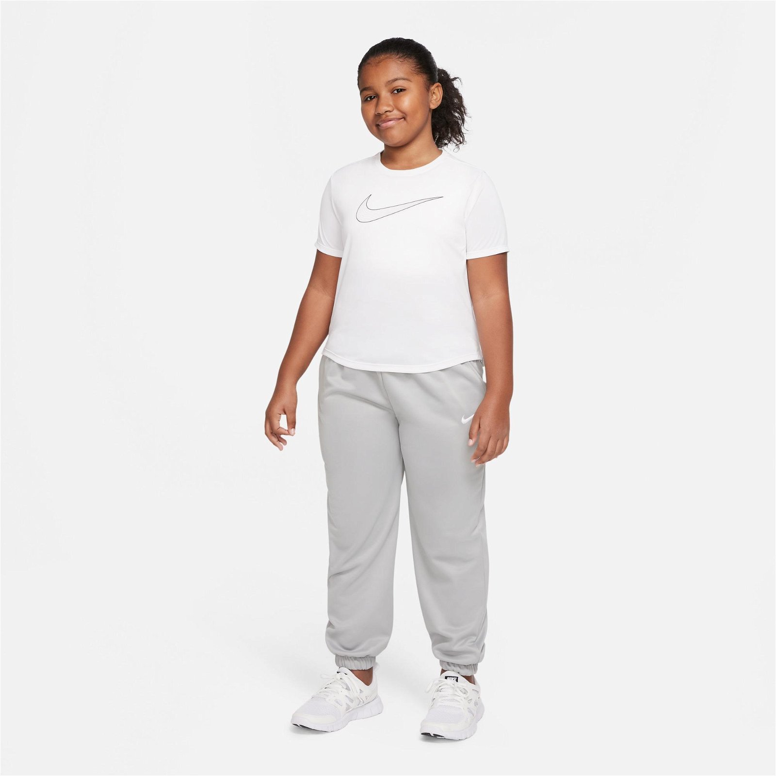 Nike Dri-FIT One Top Gx Çocuk Beyaz T-Shirt