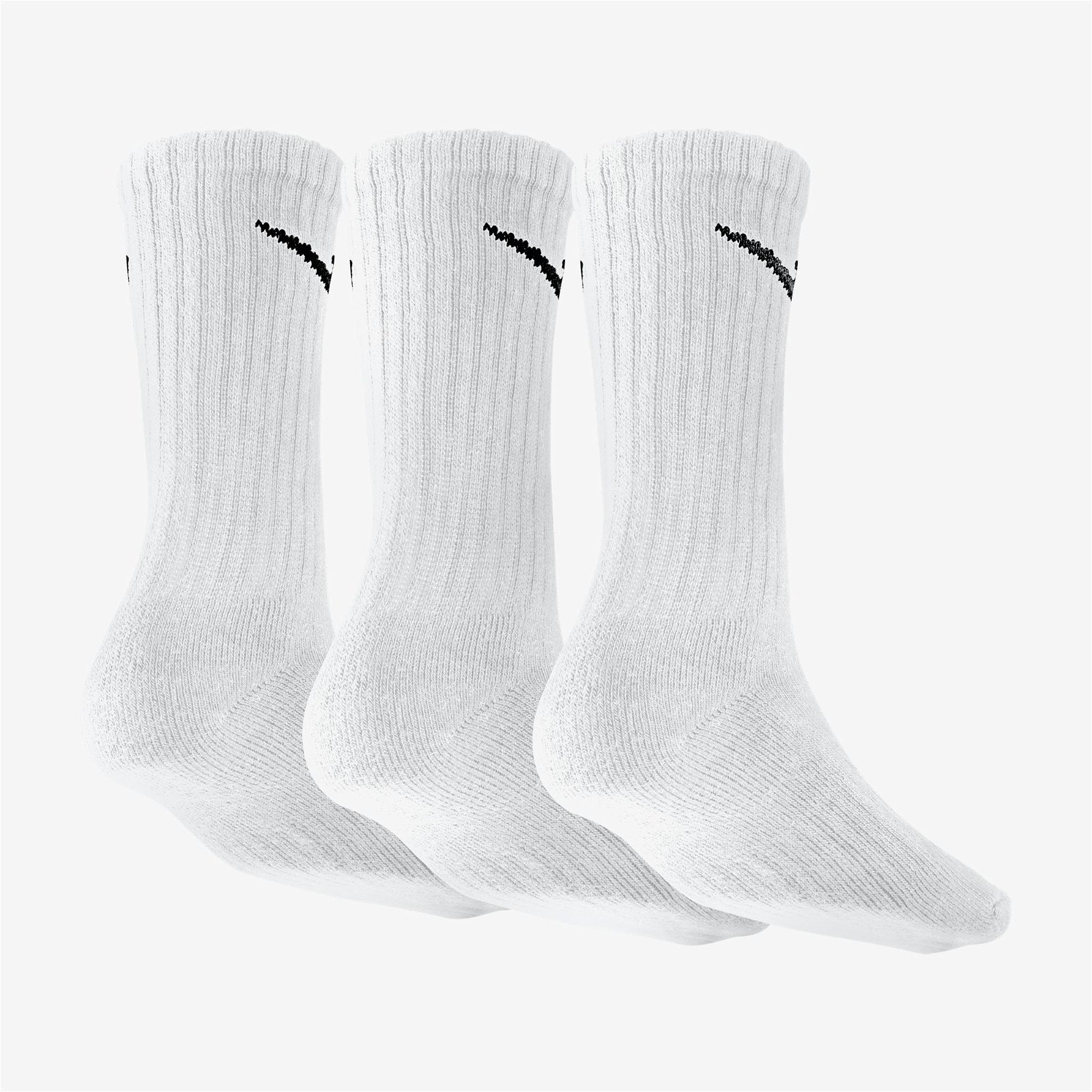 Nike Cush Crew 3'lü Value Beyaz Çorap
