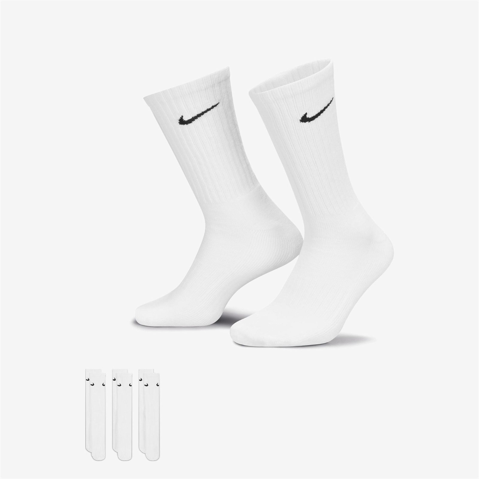 Nike Cush Crew 3'lü Value Beyaz Çorap