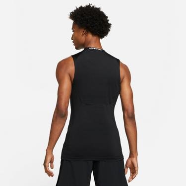  Nike Pro Dri-FIT Top Erkek Siyah Kolsuz T-Shirt