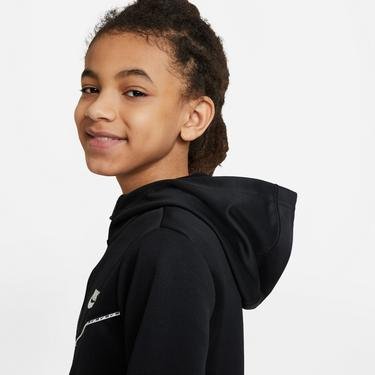  Nike Sportswear Repeat Full-Zip Çocuk Siyah Eşofman Üstü