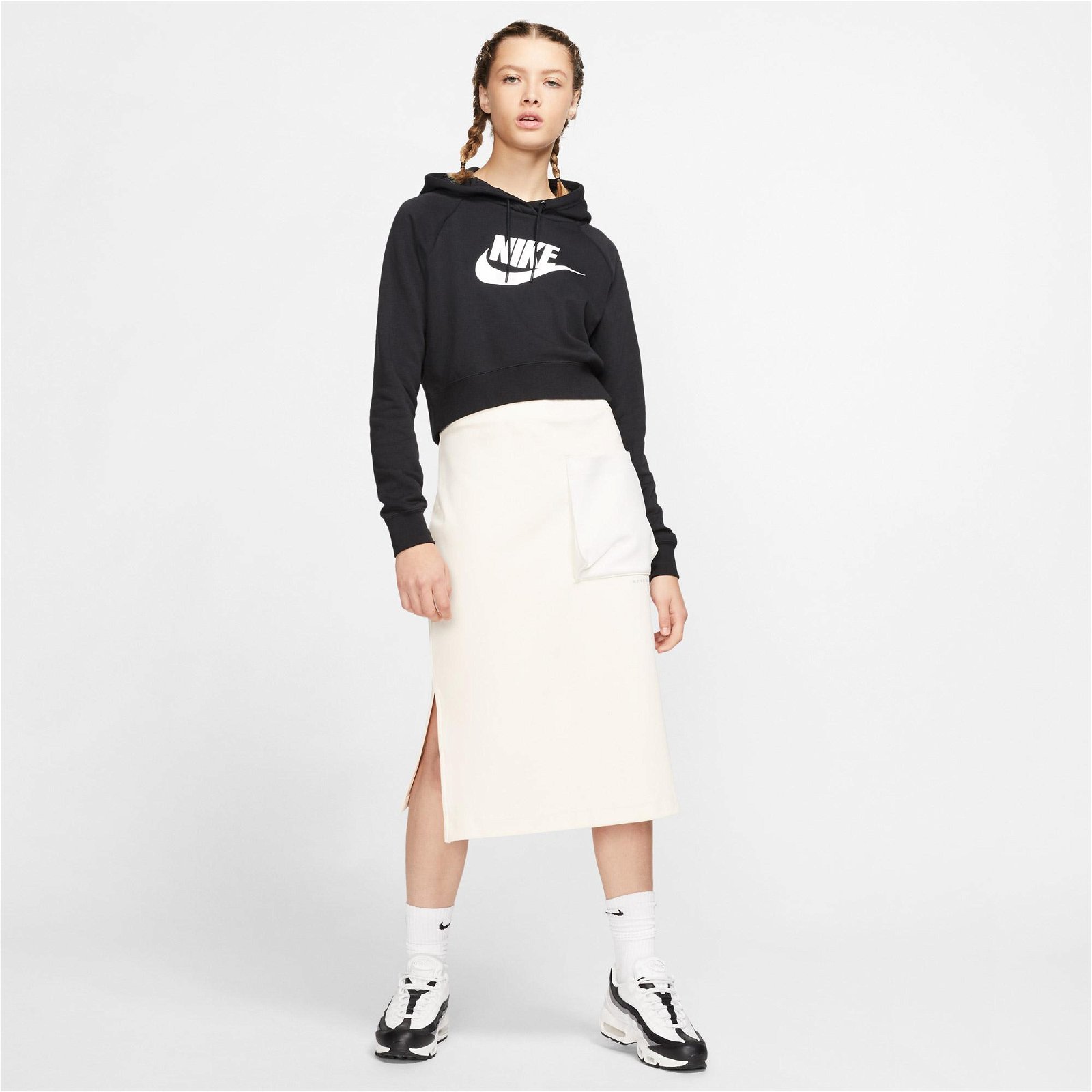 Nike Sportswear Essential GX Kadın Siyah Sweatshirt