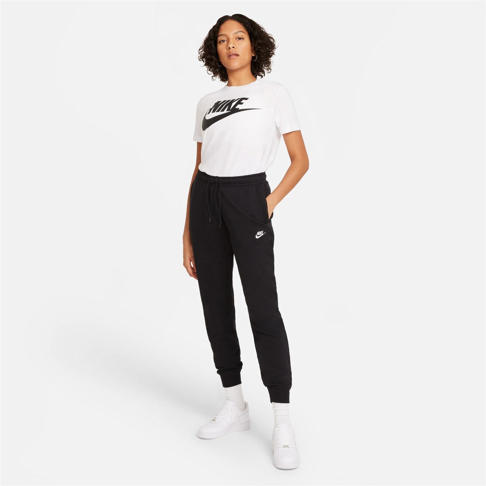 Nike Essential Reg Fleece Siyah Eşofman Altı