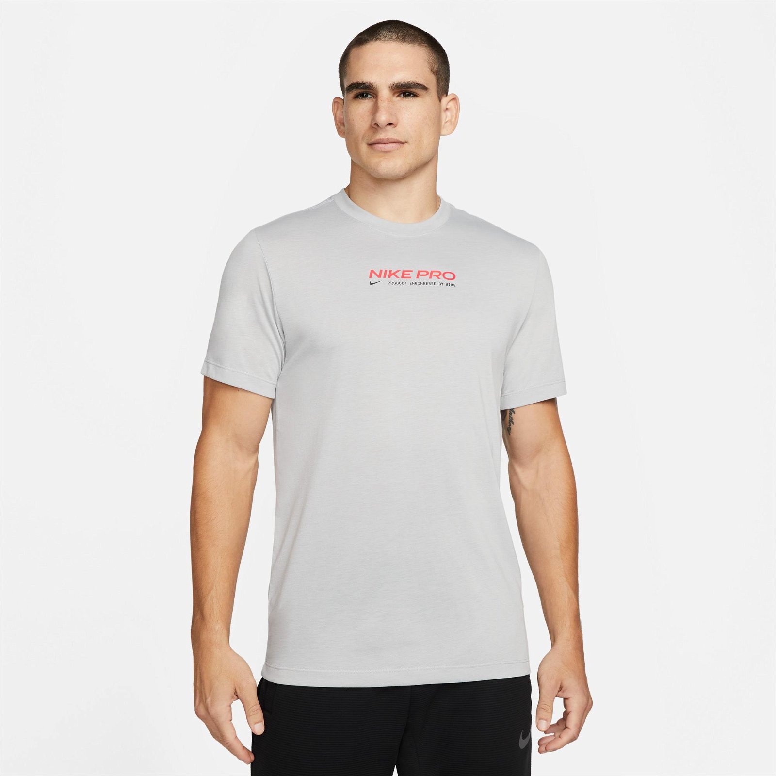 Nike Dri-FIT Pro Erkek Gri T-Shirt