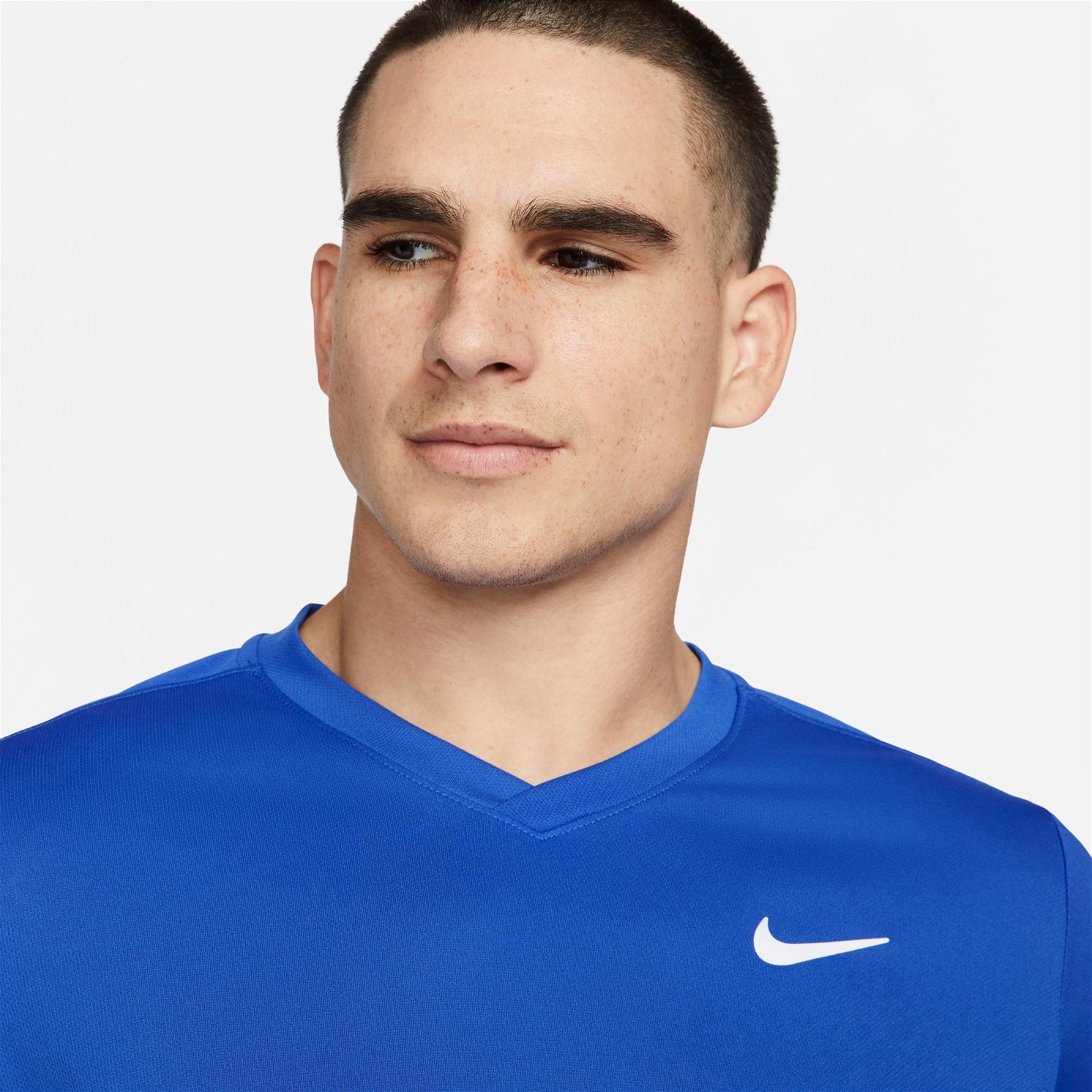 Nike Court Dri-FIT Victory Top Erkek Mavi T-Shirt