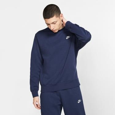  Nike Sportswear Club Crew BB Erkek Lacivert Sweatshirt