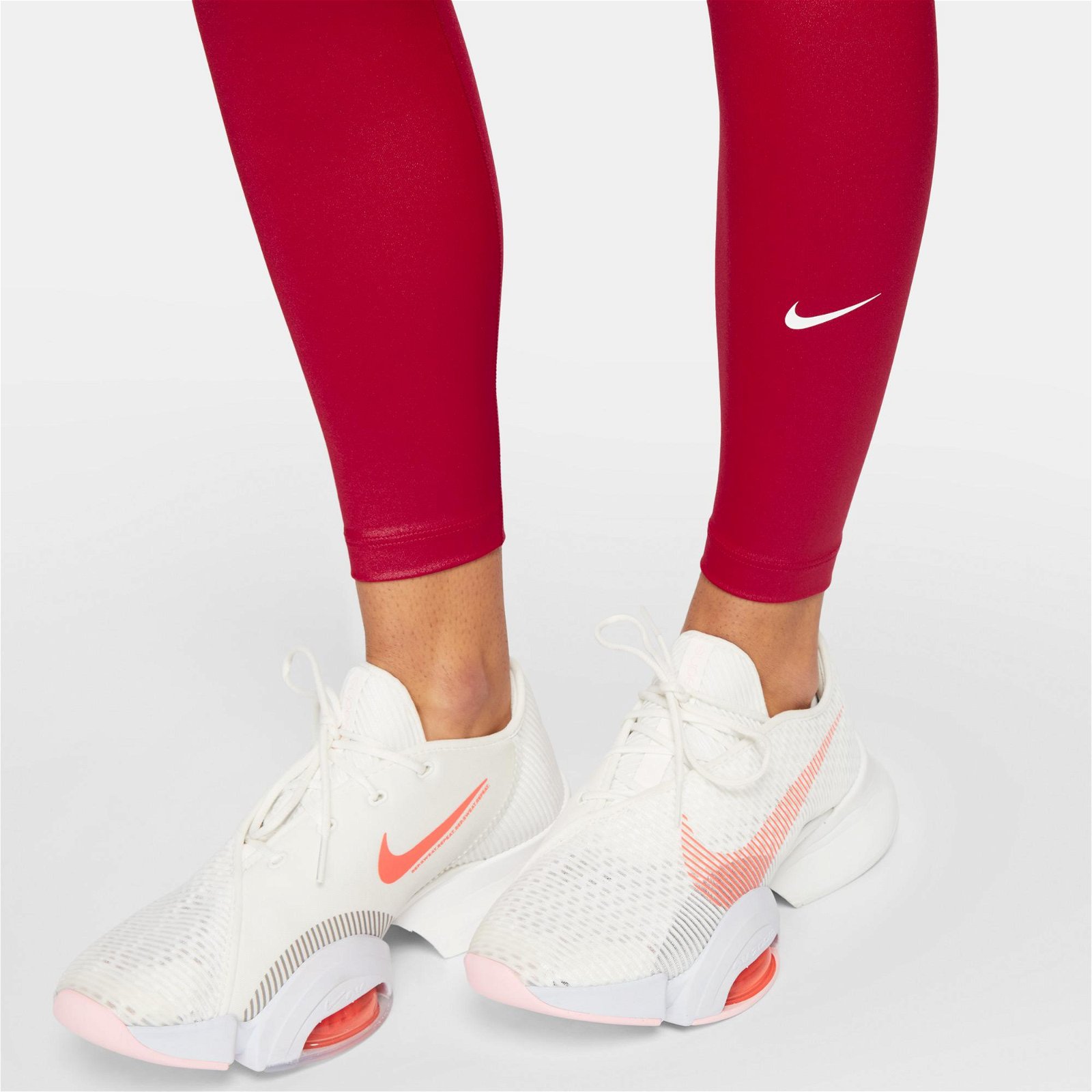 Nike One Dri-FIT Mv Shine Mid Rise Kadın Pembe Tayt