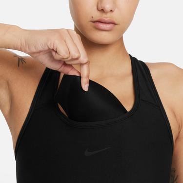  Nike Dri-FIT Swoosh Seamless Kadın Siyah Bra