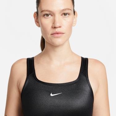  Nike Dri-Fit Swoosh Shine Kadın Siyah Bra