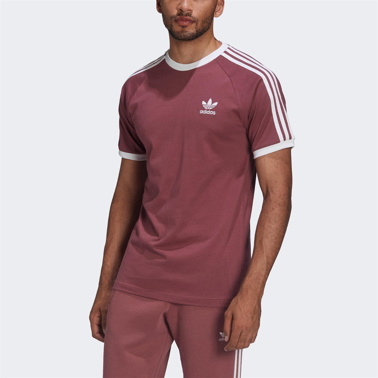 adidas Adicolor Classics 3-Stripes Erkek Kahverengi T-Shirt