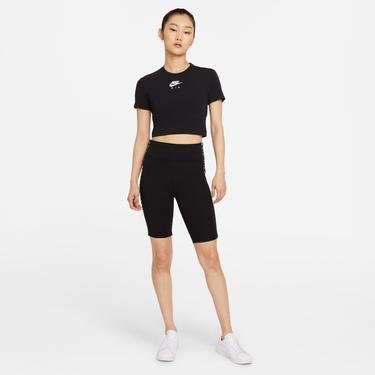  Nike Sportswear Essential Air Crop Kadın Siyah T-Shirt