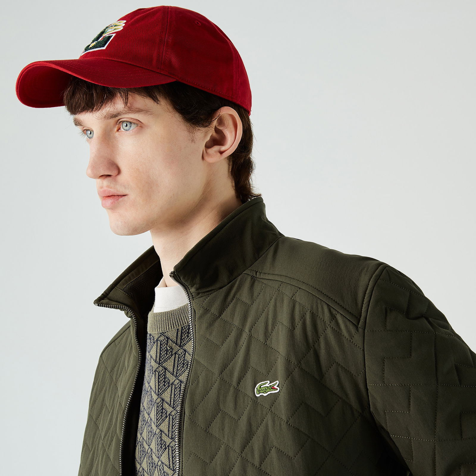 Lacoste Erkek Kapitone Yeşil Mont