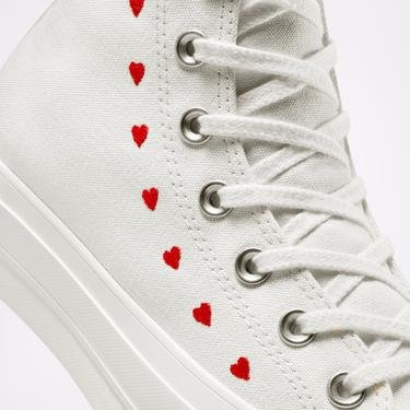 Converse Crafted With Love Chuck Taylor All Star Kadın Beyaz Platform Sneaker