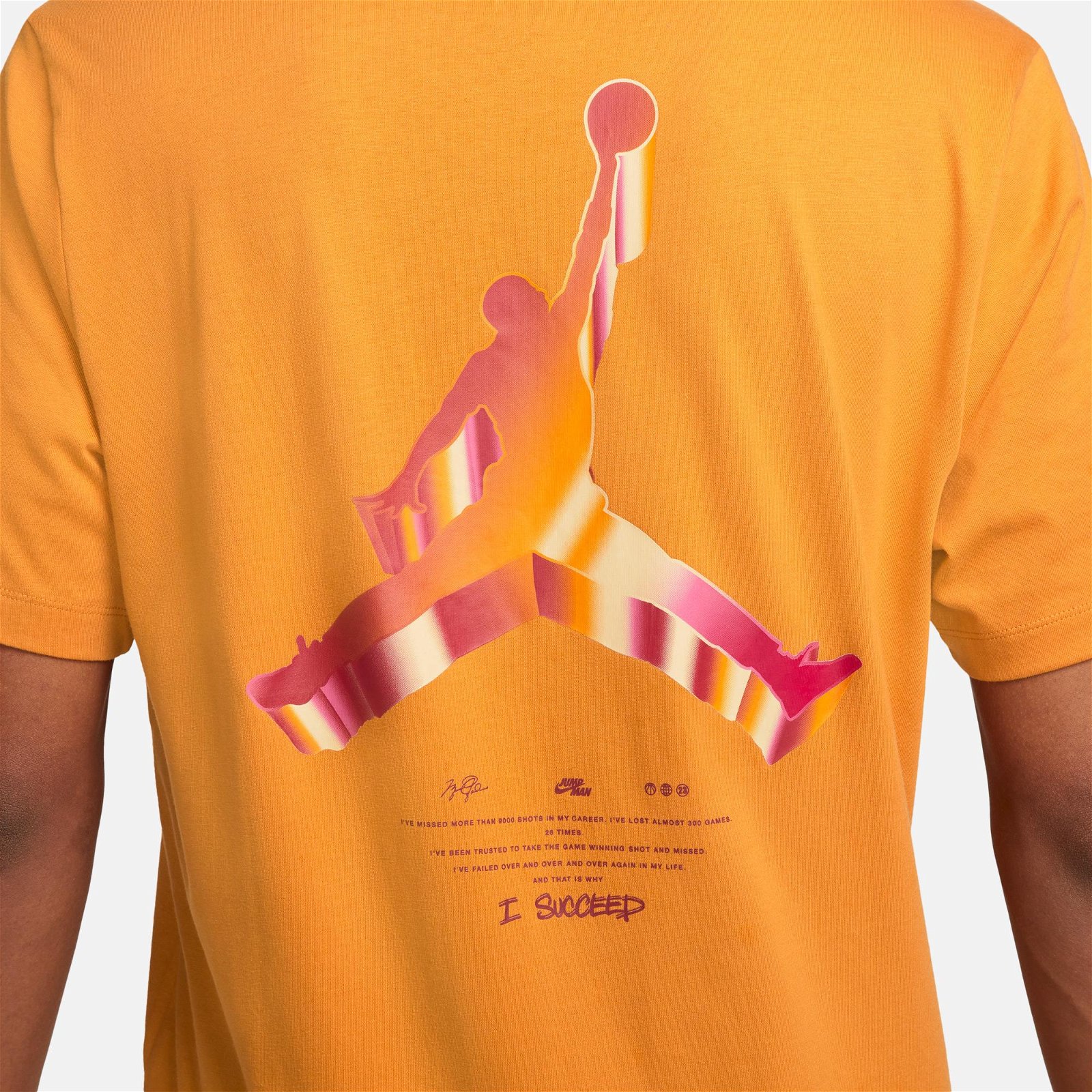 Jordan Jumpman 3D Crew Erkek Turuncu T-Shirt