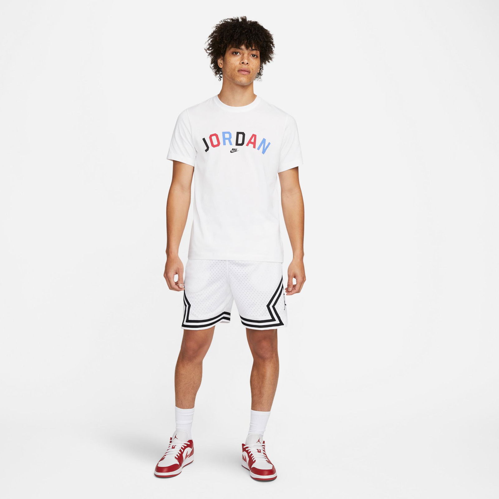 Jordan Dri-FIT Sport Dmnd Erkek Beyaz Şort