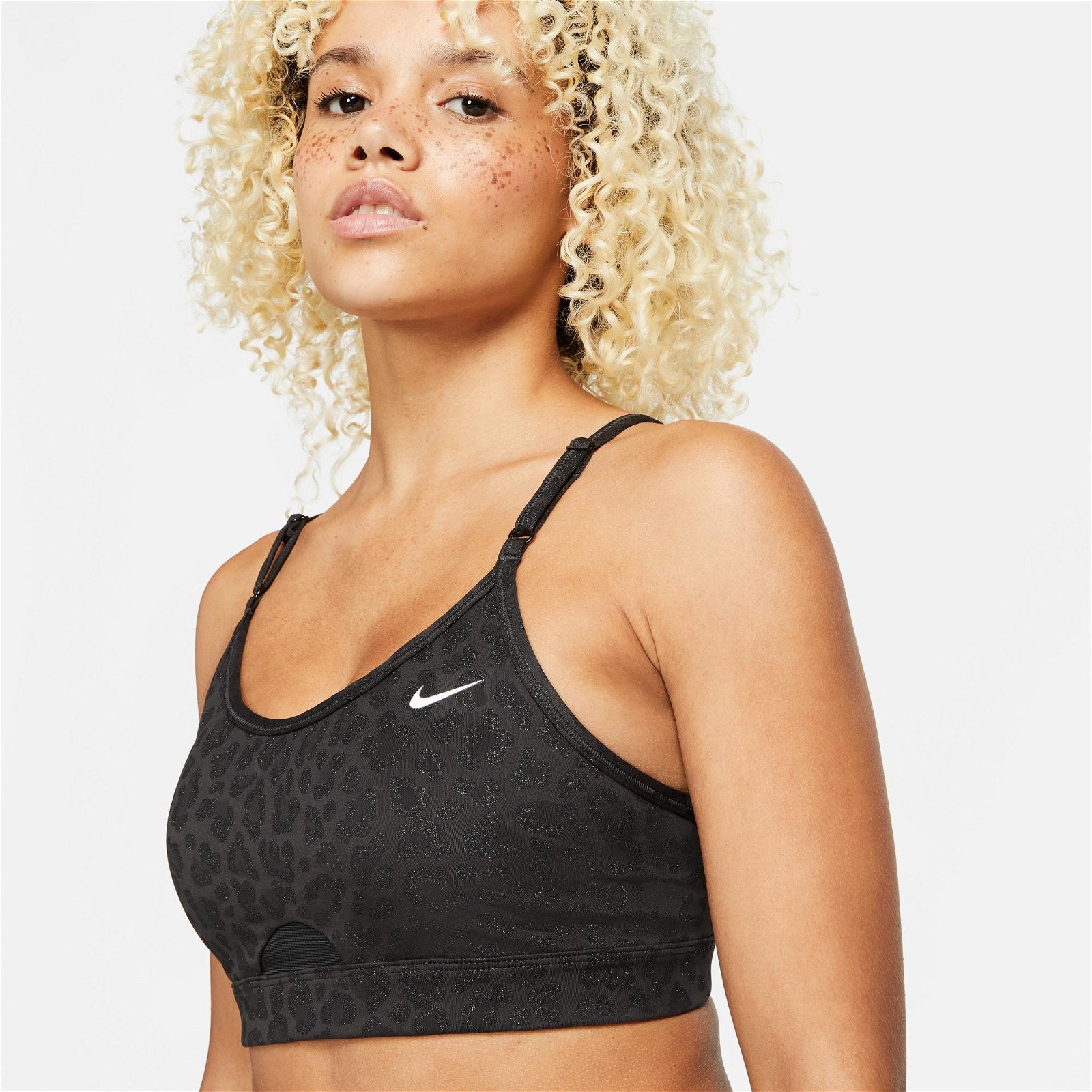 Nike Dri-Fit Indy Simli Kadın Siyah Bra