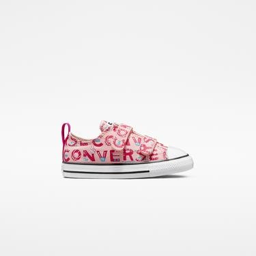  Converse Chuck Taylor All Star 2V Creature Feature Low Çocuk Pembe Sneaker