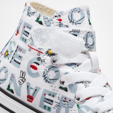  Converse Chuck Taylor All Star 1V Creature Feature High Çocuk Beyaz Sneaker