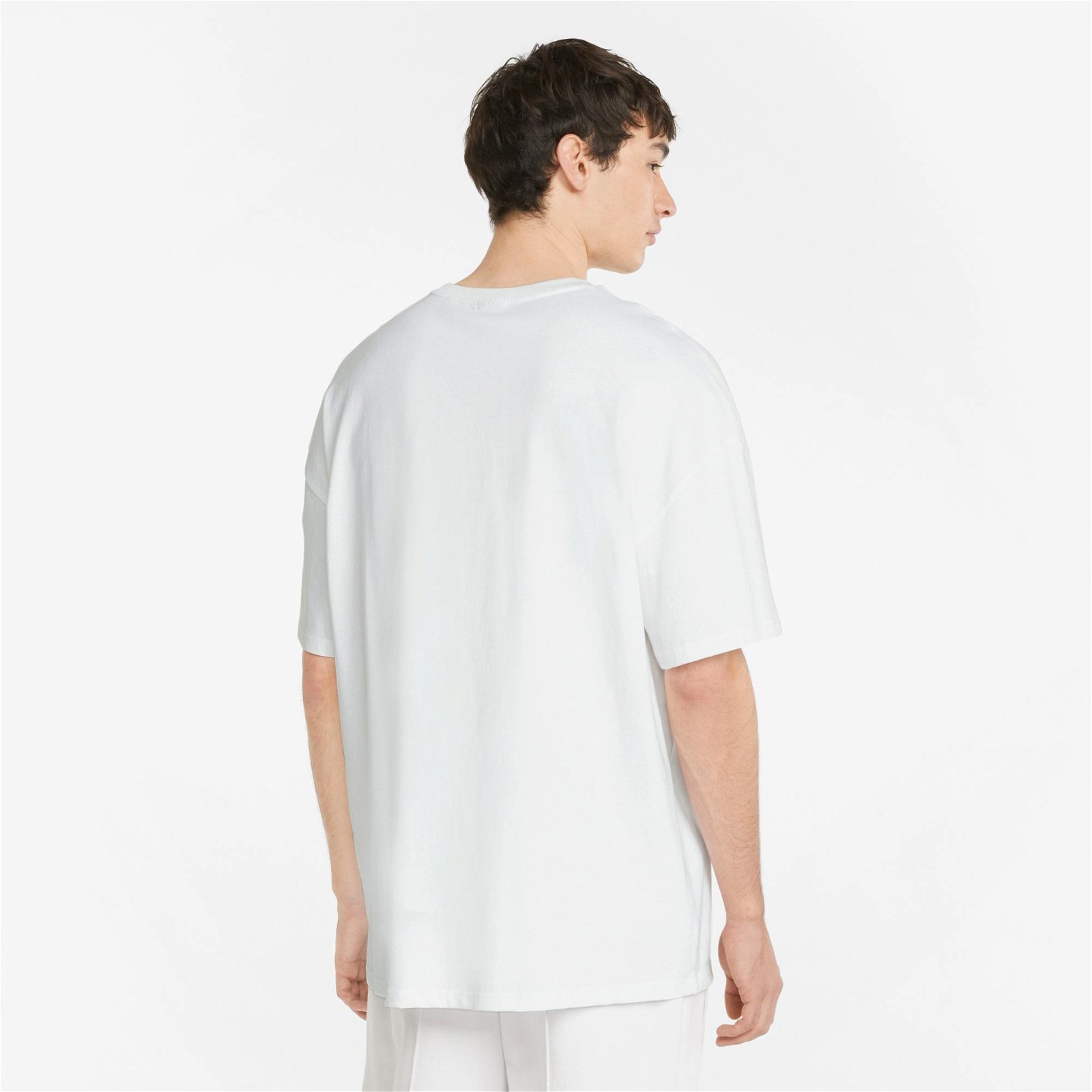 Puma Classics Boxy Erkek Beyaz T-Shirt