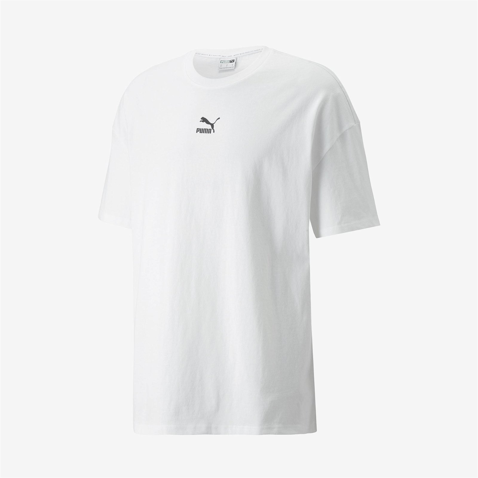 Puma Classics Boxy Erkek Beyaz T-Shirt