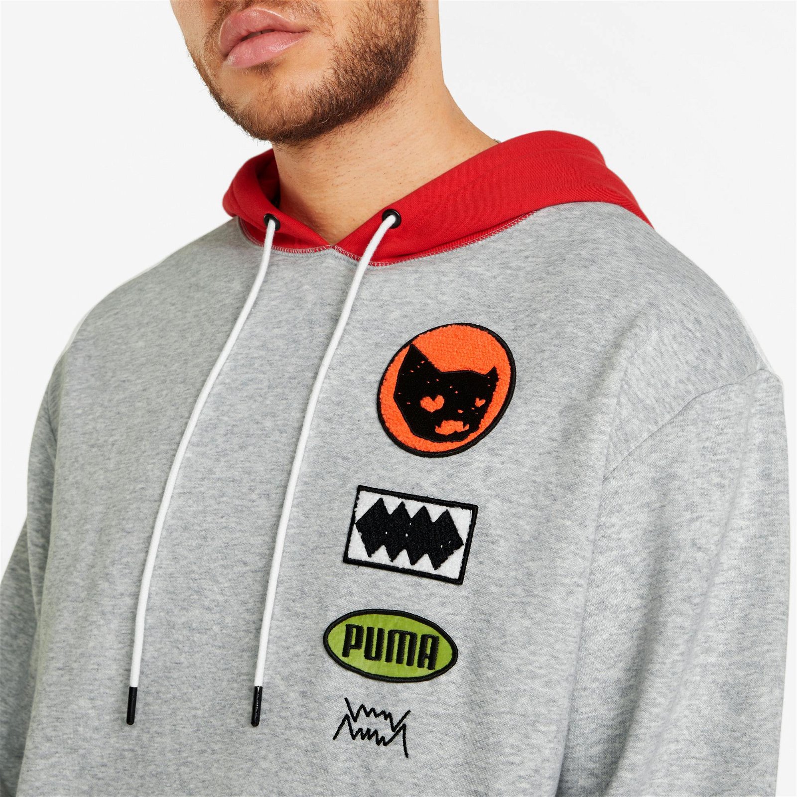 Puma Playbook Pullover Erkek Gri Sweatshirt