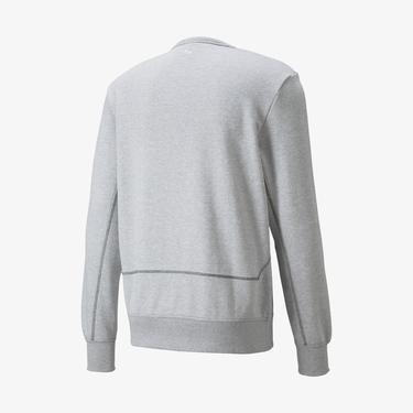 Puma Pivot Crew EMB Erkek Gri Sweatshirt