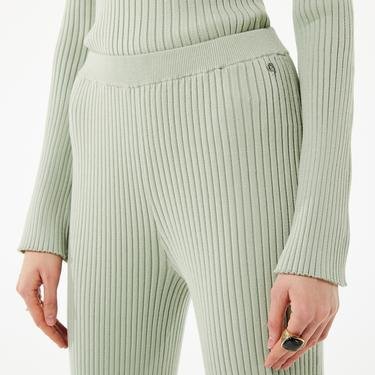  Guess Colette Wide Rib Kadın Yeşil Pantolon