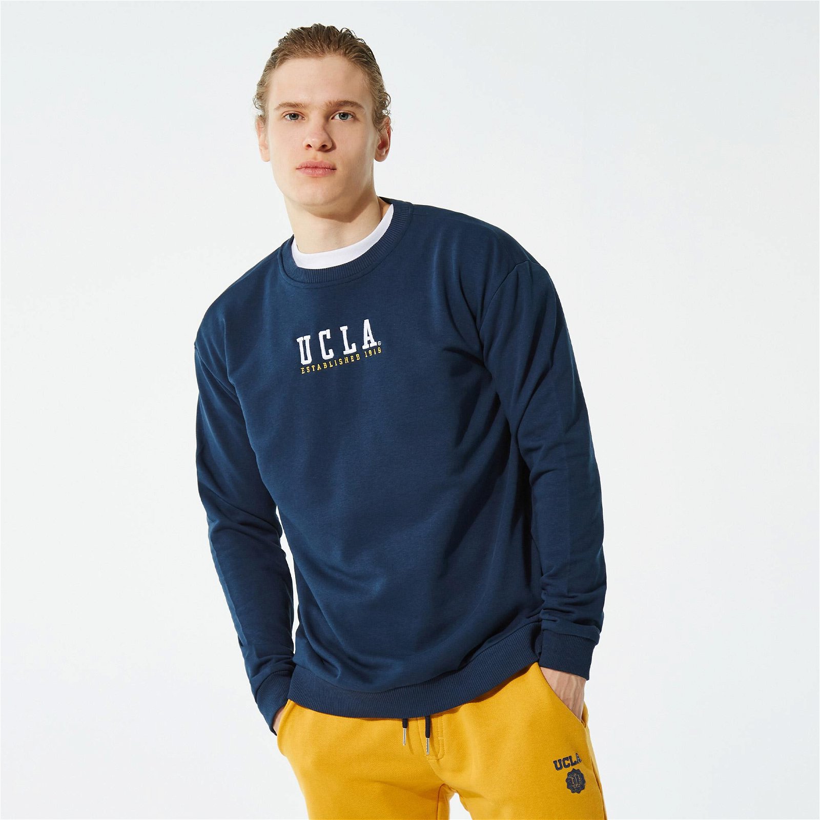 UCLA Guerne Erkek Lacivert Sweatshirt