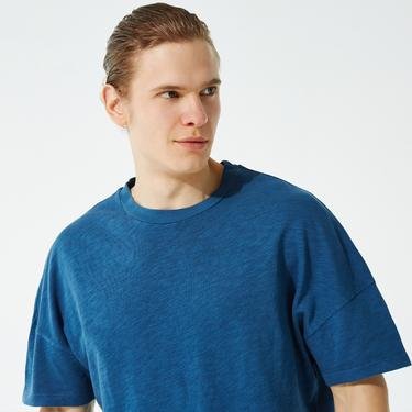  American Vintage Sonomo Erkek Mavi T-Shirt