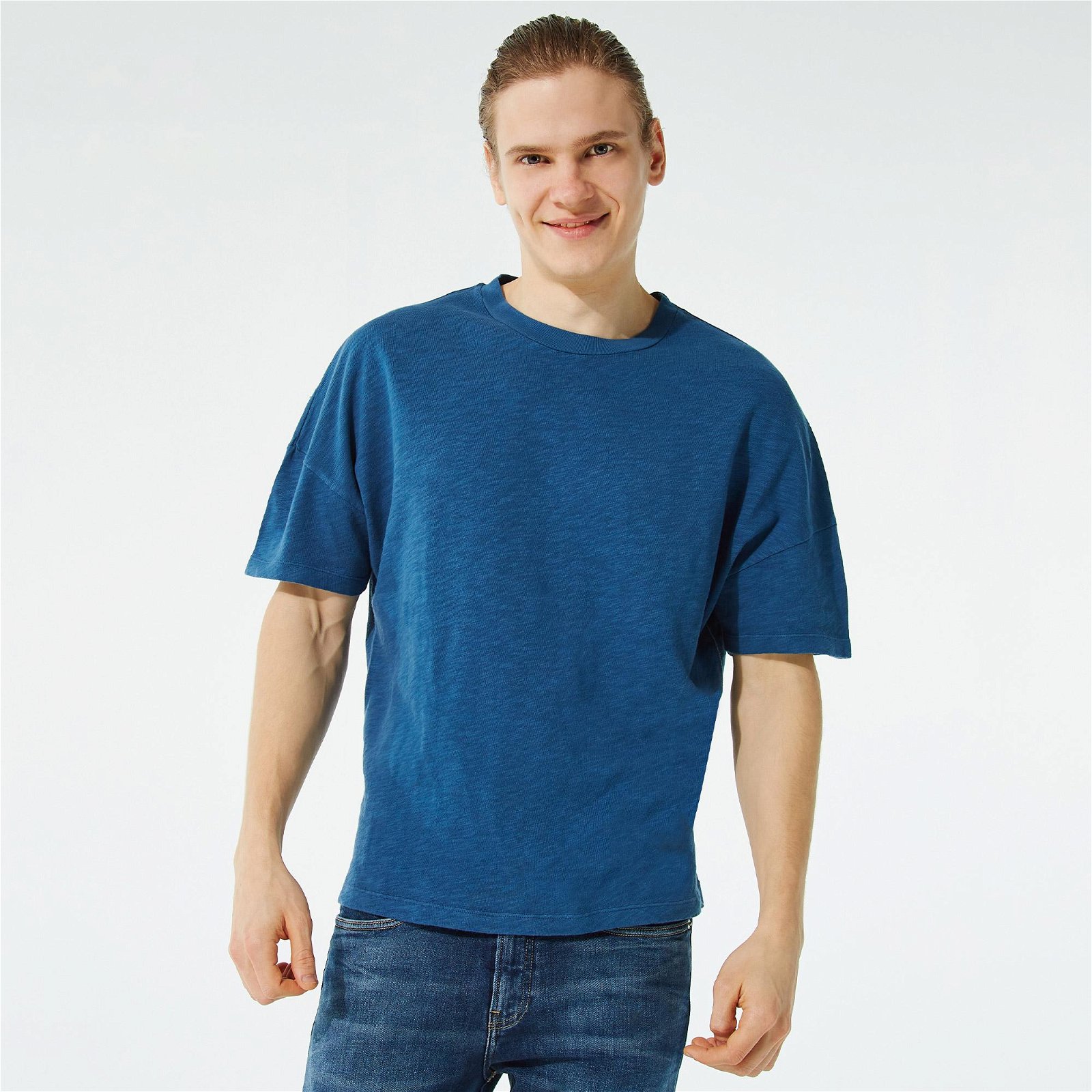 American Vintage Sonomo Erkek Mavi T-Shirt