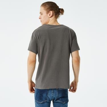  American Vintage Pyrastate Erkek Gri T-Shirt