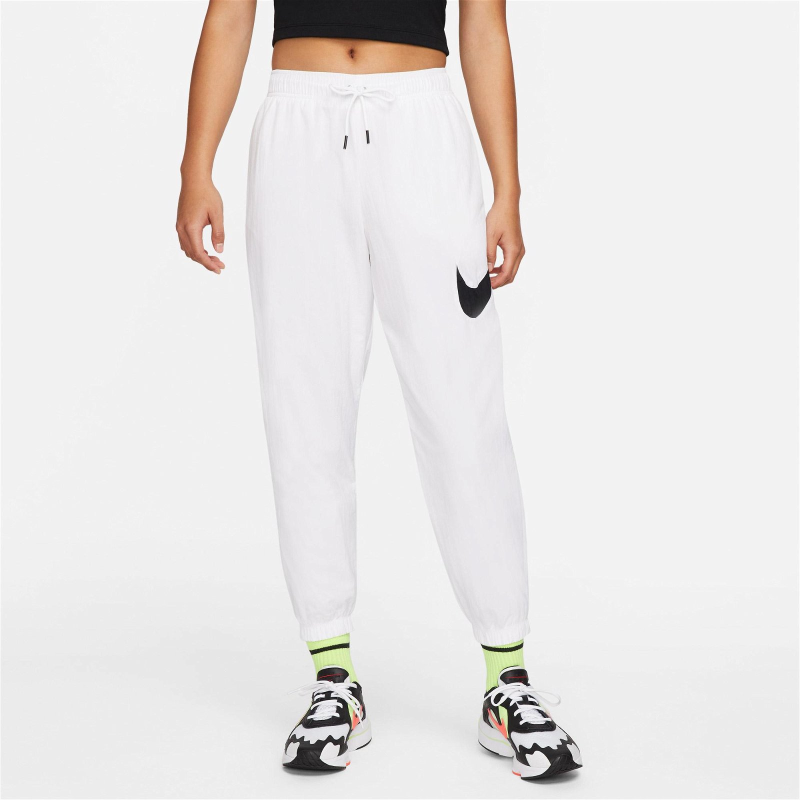 Nike Sportswear Essential Woven Mid Rise Hbr Kadın Beyaz Eşofman Altı