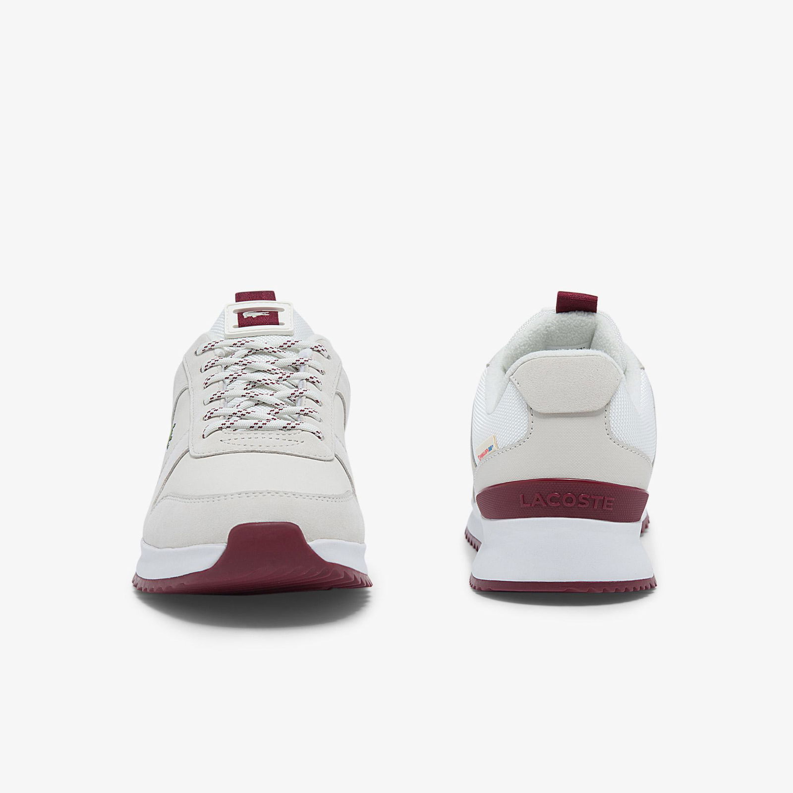 Lacoste Joggeur 2.0 Erkek Deri Beyaz - Bordo Spor Ayakkabı